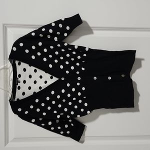 Maurice's polka dot cardigan sweater